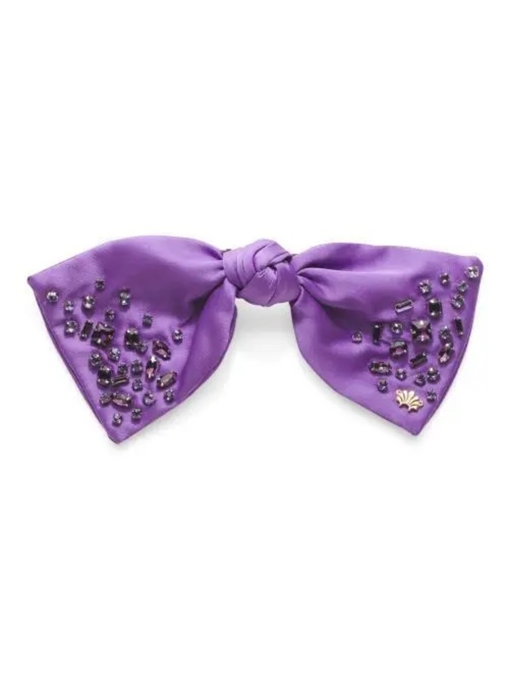 Lele Sadoughi Paloma February Amethyst Jeweled Birthstone Bow - NWT